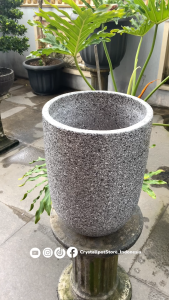 POT BUNGA TANAMAN GERABAH TANAH LIAT KAPSUL TINGGI SPRINKLE KOMBINASI D30 T40 JUMBO
