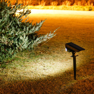10 LEDs Solar Spotlight Outdoor 180° Adjustable Waterproof & Anti - aging Ground/Wall Mount for Garden Yard Landscape Lighting