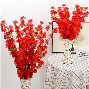 ช่อดอกซากุระปลอม ดอกพีช แบบตะวันออก สําหรับการตกแต่งงานแต่งงาน