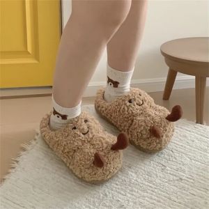 Takara Tomy | Fun Peanut Winter Warm Home Shoes Indoor Fashion Casual Comfortable Non-Slip Cotton Cotton Fluffy Cute Slippers Practical Gifts
