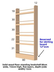 YYBAIO | Pine Wooden Kids Bookshelf Space Saving