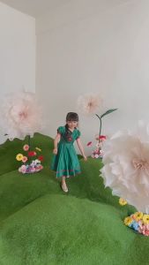 Baju Dress Anak Natal Perempuan 2023 - Gaun Anak Cewek Satin Party Christmas 1-12 Tahun 4376 4201