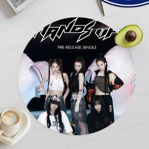 Korean girl group M-MEOVV-V singer Vintage Wooden Designs for Coffee & Tea Washable Art Pieces for Cozy Home Cafe