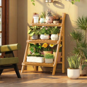 Space-saving Multi-level Hanging Flower Rack