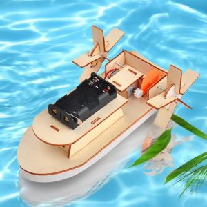 DIY Wooden Ship Model Small Maker Material Gift Toy Science Experiment Set Assembly Material Packaging Toy Birthday Gift