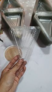 100 Hộp TAM GIÁC đựng sandwich - Hộp nhựa trong suốt