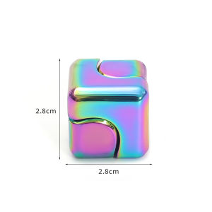 Meade | 4-in-1 Metal Cube Spinner EDC Fidget Toy Desktop Decompression Flipo Flip Stress Relief Juguetes Ansiedad Gift for Adults