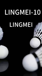 LING MEI 10 Competition Badminton Shuttlecock Standard Professional White Durable Goose Feather Badminton Shuttlecock 76 Speed