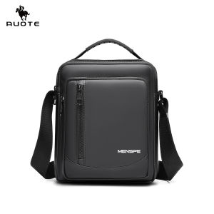 AUOTE กระเป๋าครอสบอดี้กระเป๋าสะพายไหล่ผู้ชายกระเป๋าลำลองกระเป๋าสะพายไหล่สะพายไหล่แฟชั่นกระเป๋าผู้ชายคาดอกกระเป๋าถนนลำลองหนัง PU กันน้ำสำหรับการเดินทางกลางแจ้ง