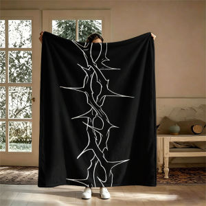 Thorny Vine Flannel Blanket Perfect for Sofa Office Bed Travel Sleep Read Relax Camping Four Season Use