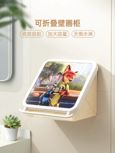 ชั้นวางของพับได้ในห้องน้ำ ดีไซน์การ์ตูนจาก Disney Animal Crossing ชั้นวางของกันน้ำสำหรับใส่เสื้อผ้าในห้องน้ำ