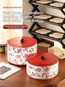 ZUNMOS | Multi-layered Rotating Fruit and Nut Plate