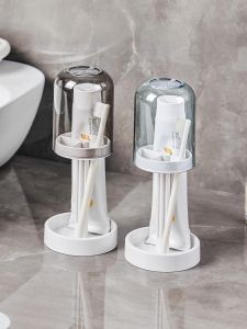 Drainage Grid Toothbrush Holder Electric Toothbrush Stand Spill-Proof Cup Storage Rack for Students Home Bathroom Accessories