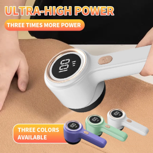 Fabric Shaver Lint Remover Rechargeable Electric Portable Sweater Defuzzer with 3 Speeds 6 Leaf Blades SweaterCouchBlanket
