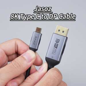 Jasoz Kabel USB C to Displayport 1.4 8K High Refresh Rate 240Hz Bi-directionality Thunderbolt 3 Cable