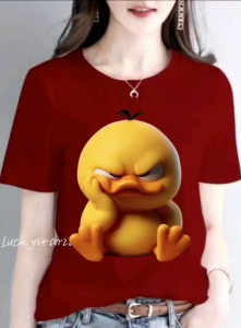 KAOS ATASAN DUCK COMBED PREMIUM WANITA