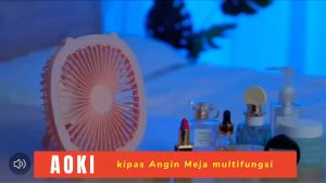 Kipas Angin Meja Charger USB Dapat Digantung Lampu Darurat 8 Inches Tahan Hingga 9 Jam | Kipas Angin Meja 3 Speed Super Kencang sejuk | Kipas Angin Meja Portable Lampu Emergency 36 SMD Portable Rechargeable