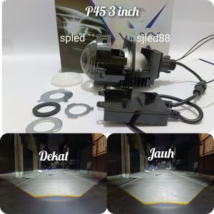 Lampu Utama LED Biled projector laser Vinyx P45 Original 3 inch - lampu tembak