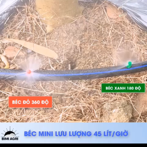 Combo Cây Đục Lỗ Và 50 Béc Tưới Mini 360 Độ - 45l/h