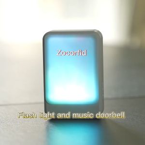 7 Colors Light Flash Music Doorbell Wireless Doorbell Suitable For The Deaf/Hard Of Hearing Music Can Be Changed