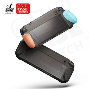 Savage Raven by Skull & Co. GripCase with Replaceable Ergonomic Grip Protective Case for Nintendo Switch 2 NS2 Game Console