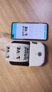 Mini Portable Thermal Printer 2 in 1 Handheld POS Printer Support Receipt And Label Maker