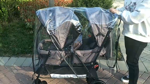 Rain Cover for Twin Stroller Double Tandem Stroller