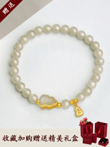 Natural Turquoise Gourd Bracelet for Women New 2025 Unique Design Chinese Style Fob Charm Hand Chain Gift for Girlfriend