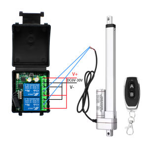 12V 24V 433Mhz RF Actuator Motor Controller 2CH Receiver Module Switch 2CH Transmitter For LED Door Electromagnetic Lock