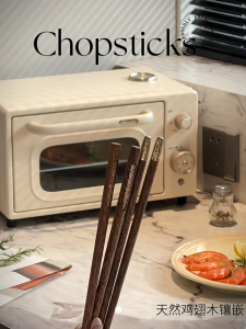 Chinese wooden chopsticks 5 pairs antibacterial mildew