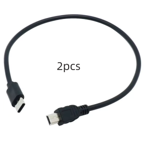 Type C to Mini USB Cable Ultra Short USB C to USB Mini-5pin Charging Data Cable Cord for MP3 MP4 GPS Camera Dash Cam HERO 3