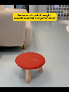 Kursi Jongkok Kecil Plastik Serbaguna Untuk Kamar Mandi Kamar Tidur dan Ruang Tamu