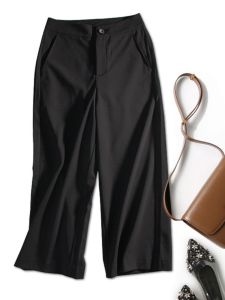 กางเกงขายาวทรงตรงลำลองสำหรับผู้หญิง ทรงเข้ารูป ทรงหลวม ทรงขากระบอก ทรงบาง กางเกงขายาวทรงตรง ทรงเข้ารูป