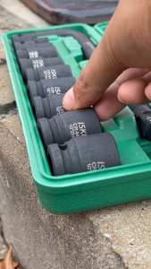 ISKU Mata Socket Extention Impact 10pcs Socket Impact 1/2 Inch 8-24mm 10pcs Panjang Impact Socket