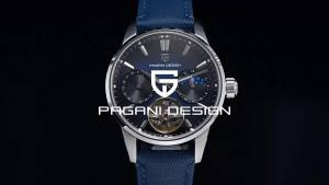Sell Well PAGANI DESIGN PD‑YS021 Men Automatic Watch Hollow Skeleton Fine Steel Case Synthetic Sapphire Glass Men Wrist Watch