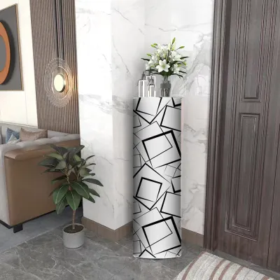 Elegant Rotating round High-Height Simple Luxury Shoe Rack Home Entrance Space Saving Storage Cabinet for Small Apartments