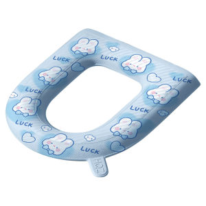 Waterproof Toilet Seat Cover Four Seasons Universal Foam Silicone Mat Summer Non-Disposable Handle Dirty Hand Free