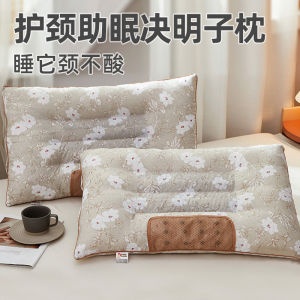 JIFANPAUL Neck Support Pillow Single Person Low Profile Polyester Fill Pillow for Home Use Sleep Aid for Men and Women