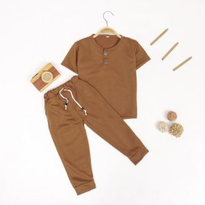 SET KIANO LENGAN PENDEK CELANA PANJANG ANAK USIA 1-5TH