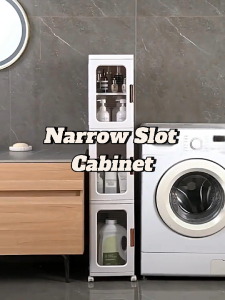 Narrow Slot Foldable Cabinet/Plastic Storage Drawers/Home Organizer/Stackable Transparent Storage Rack