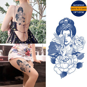 สักชั่วคราวกันน้ำติดทนนานสัก 12*19 สักติดทนนานถึง 15 วันสติกเกอร์รอยสัก พรีเมี่ยม