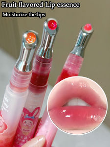 Pinkyfocus Fruit Honey Brightening Lip Essence Oil - Moisturizing Anti-Dry & Crack Conceals Lip Lines for Plump Lips