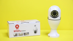 E-LIFE TECH V380 Pro Q16S-1 Double Light Source Bulb Security Secret Camera Wifi Bola Lampu 3mp