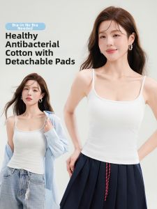 White Strap Thin Padding Slim Fit Backless Top