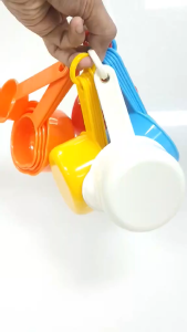 5-PIECES MEASURING CUPS SPOON SET BAKING SUPPLIES KITCHEN UTENSILS PRECISION COLORFUL MEASURING