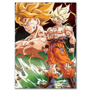 Bandai | Dragon Ball Nhân Vật Anime Tranh Sơn Dầu Bằng Số Trang Trí Tường Hiện Đại Cho Phòng Khách Phòng Ngủ Không Khung Quà Tặng