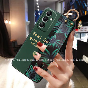 Full Coverage Silicone Protective Case for Samsung A16 Phone with Wrist Strap Cartoon Design  Style Couples Fashion