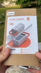 Original 150000mAh solar power bank with built-in 4-wire fast charging large capacity powerbank