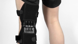 AKIRO MAXGEAR 2pcs Upgraded Knee Protection Power Booster with Rebound Spring Force Breathable Pads Joint Support Reduces Soreness for Elderly Cold Leg & Knee Injuries