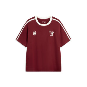 Áo Thun Thể Thao Nam Mùa Hè 2025 Lining Ice Silk Tay Ngắn Cổ Tròn in Họa Tiết Thường Ngày Cho Cặp Đôi